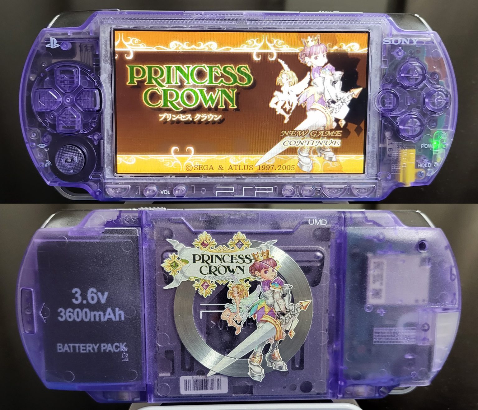 ﻿PSP Shell Custom, IPS Screen MOD, Princess Crown Wild Cats